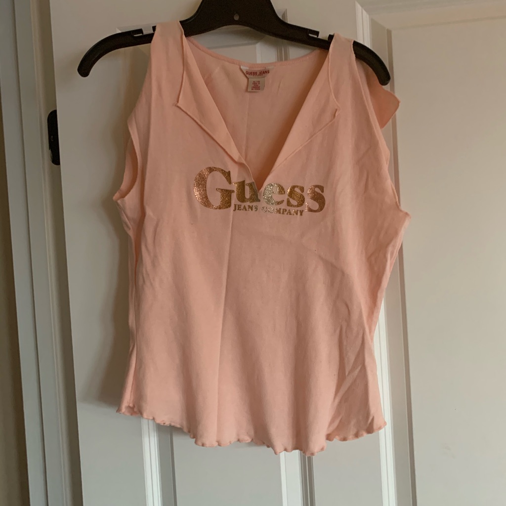 Guess Split Neckline Top
